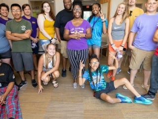 group shot of BIOL LLC students